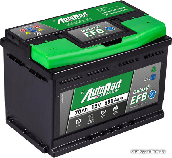 

Автомобильный аккумулятор AutoPart EFB700 570-380 (70 А·ч)