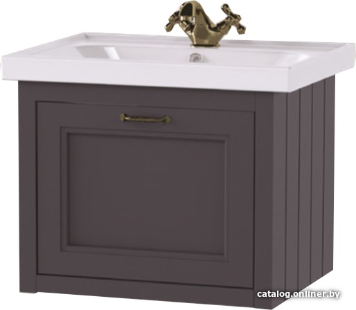 

Аква Родос Тумба с умывальником Waterford 1-Box 60 консольная (антрацит)