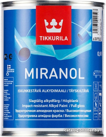 

Эмаль Tikkurila Miranol 2.7 л (базис C)