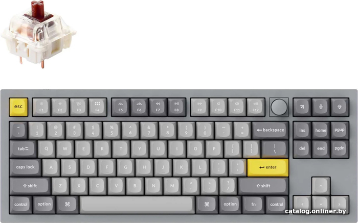 

Клавиатура Keychron Q3 RGB Q3-N3-RU (Gateron G Pro Brown)