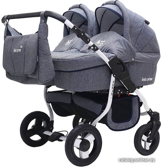 

Универсальная коляска Bart-Plast Fenix Duo Prime (2 в 1, 01 синий джинс)