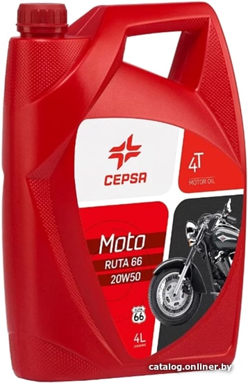 

Моторное масло CEPSA Moto 4T Ruta 66 20W-50 4л