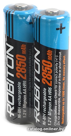 

Аккумулятор Robiton AA 2850mAh 2 шт. (Пленка)