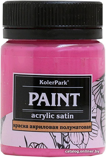 

Акриловая краска KolerPark Акриловая сатиновая (фуксия, 50 мл)
