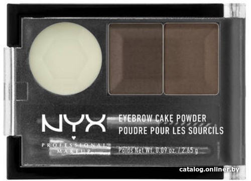 

Тени для бровей NYX Makeup Eyebrow Cake Powder (02 Dark Brown/brown) 2.64 г