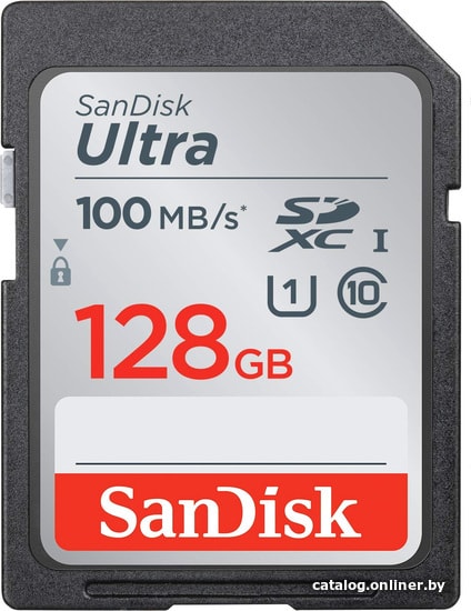 

Карта памяти SanDisk Ultra SDXC SDSDUNR-128G-GN6IN 128GB