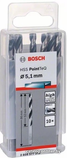 

Набор оснастки Bosch 2608577219 (10 предметов)