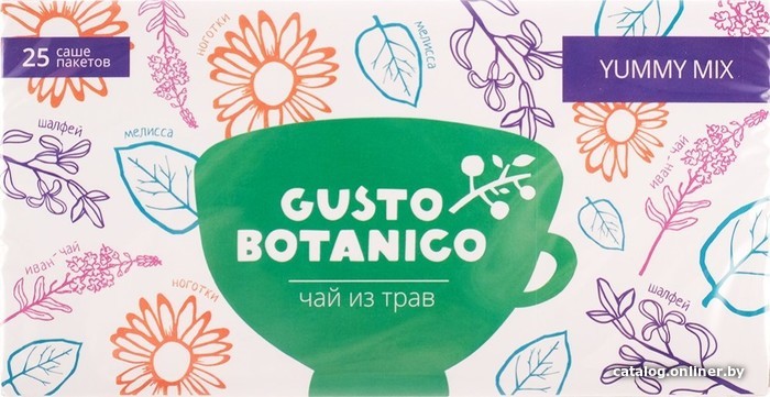 

Травяной чай Gusto Botanico Yummy Mix 25 шт