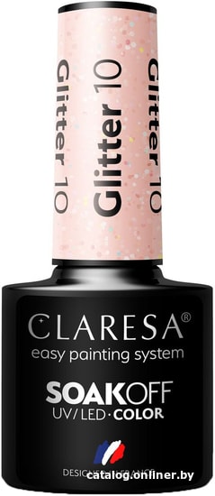 

Гель-лак Claresa Hebrid (glitter 10) 5 мл