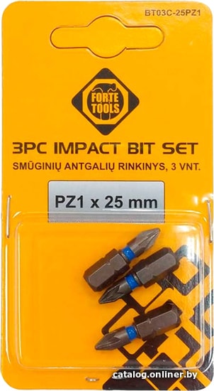 

Набор бит Forte Tools 51164785 (3 предмета)