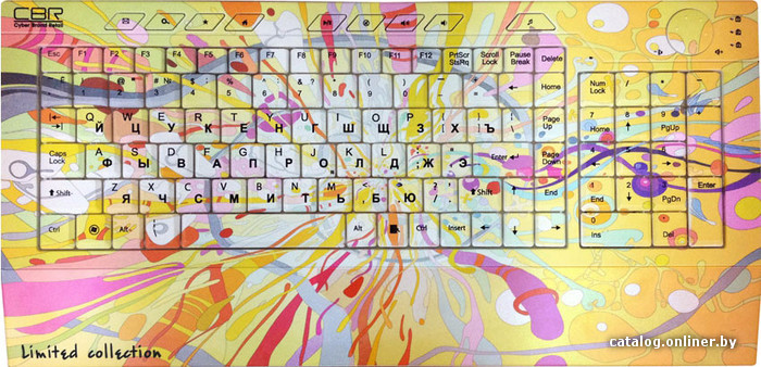 

Клавиатура CBR Picture Keyboard Splashes