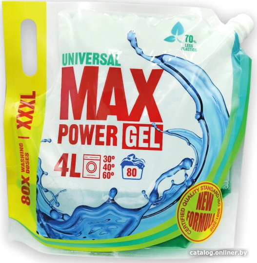 

Гель для стирки Max Power Universal дой-пак 4 л