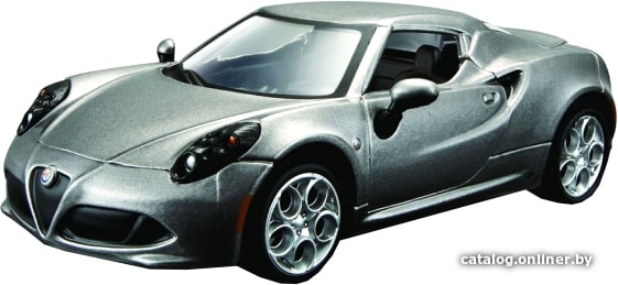 

Легковой автомобиль Bburago Alfa Romeo 4C 18-43037 (серый)