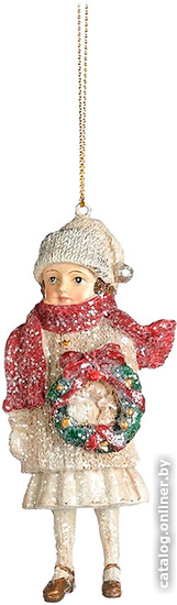 

Елочная игрушка Goodwill Xmas 2023 Девочка с венком MC 38047-3