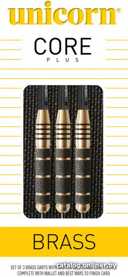 

Дротики для дартса Unicorn Steeltip Core Plus Brass 25 г (3 шт)