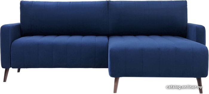 

Угловой диван Divan Маркфул Barhat Blue (угловой, велюр velutto 26, синий)