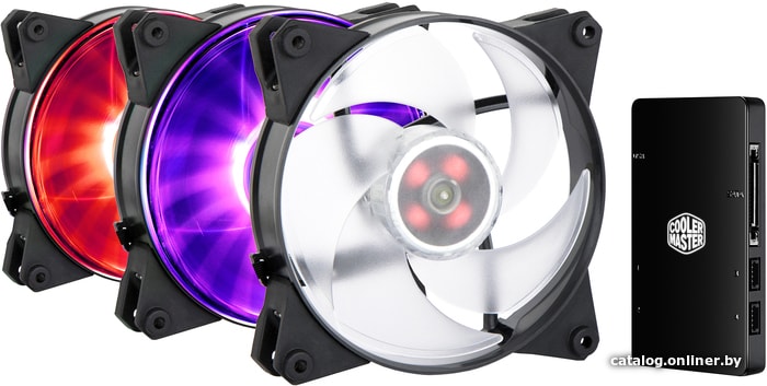 

Набор вентиляторов Cooler Master MasterFan Pro 120 Air Pressure RGB MFY-P2DC-153PC-R1 (3 шт)