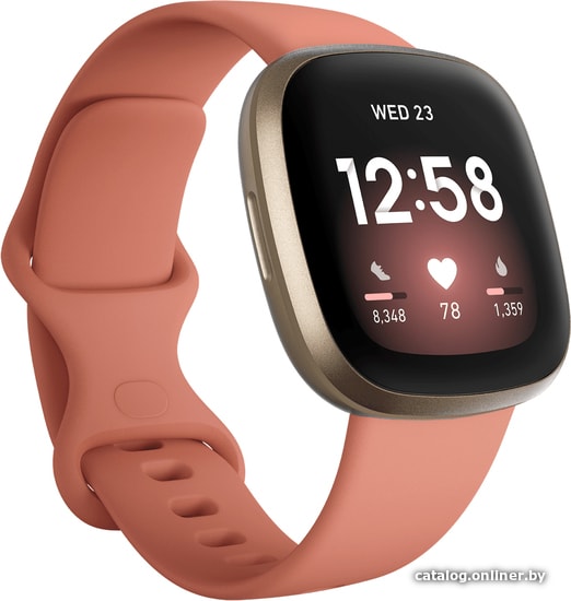 

Умные часы Fitbit Versa 3 (золотистый/розовый)