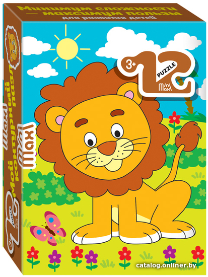 

Мозаика/пазл Step Puzzle Mini-maxi Львенок 86003 (12 эл)