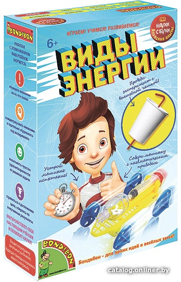 

Набор для опытов Bondibon Науки с Буки Виды энергии ВВ1458
