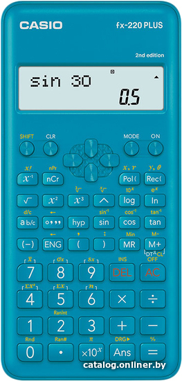 

Инженерный калькулятор Casio FX-220 Plus-2 (синий)