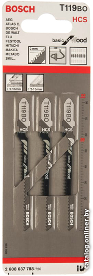 

Набор пильных полотен Bosch T119BO 2608637788 (3 шт)