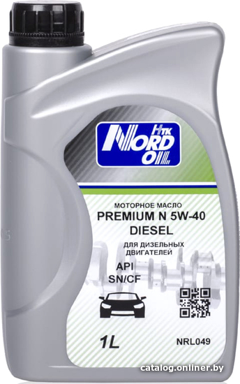 

Моторное масло Nord Oil Premium N dizel 5W-40 SN/CF 1л