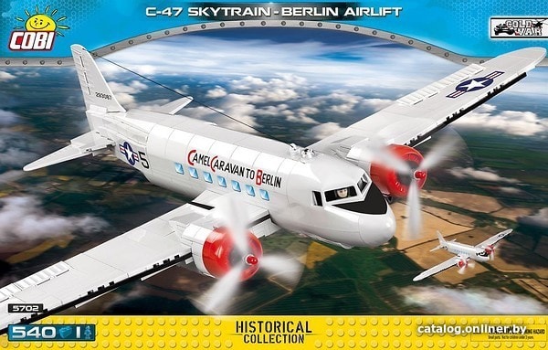 

Конструктор Cobi C-47 Skytrain Berlin Airlift 5702