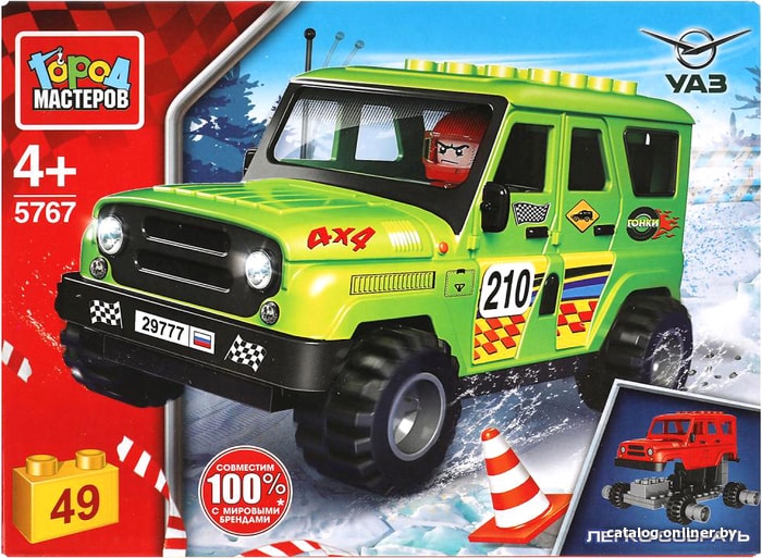 

Конструктор Город мастеров Ралли SB-5767 UAZ Hunter