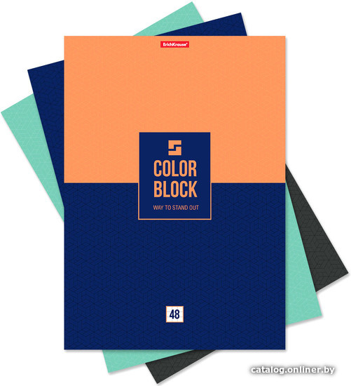

Полуобщая тетрадь Erich Krause Color Block 48 л клетка 48880
