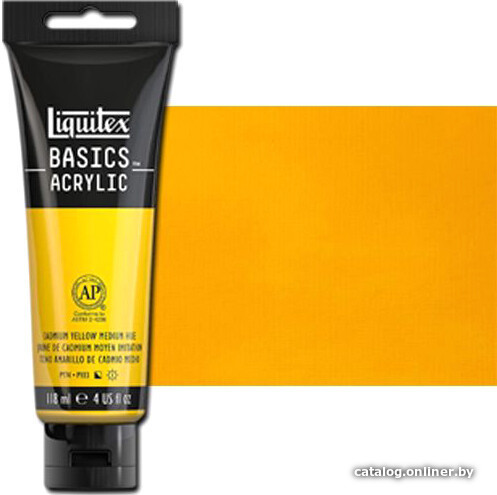 

Акриловая краска Liquitex Basics 1046161 (118 мл, кадмий желтый средний)