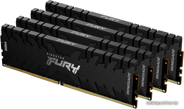 

Оперативная память Kingston FURY Renegade 4x16GB DDR4 PC4-21300 KF426C13RB1K4/64