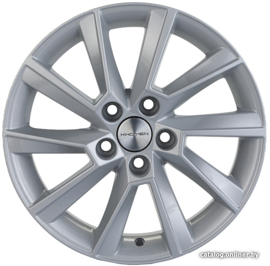 

Литые диски Khomen KHW1507 (Rapid/Fabia) 15x6" 5x100мм DIA 57.1мм ET 38мм F-Silver