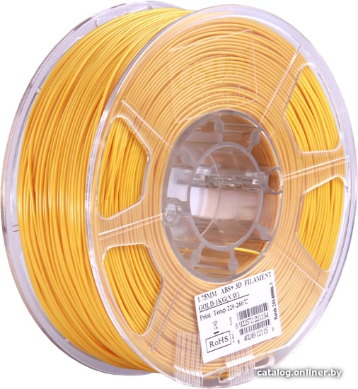 

Пластик eSUN ABS+ 1.75 мм 1000 г (золотистый)