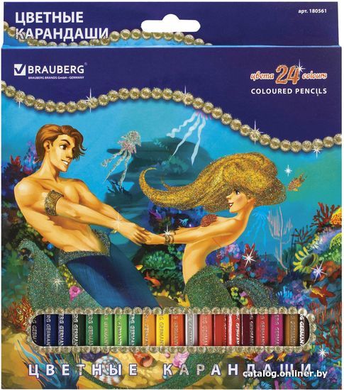 

Набор цветных карандашей BRAUBERG Морские легенды 180561 (24 шт.)