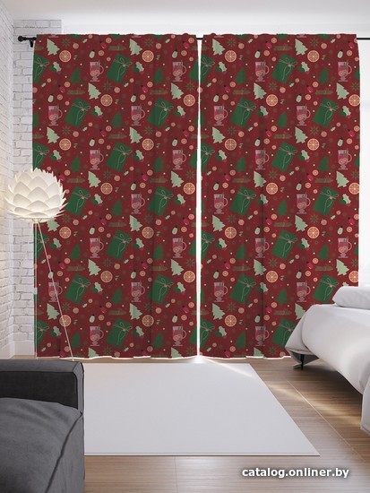 

Комплект штор JoyArty Рождественский коллаж 1.45x2.65 м p_380808_145x265 (2 шт)