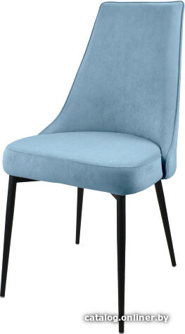 

Стул Гальваник Милан (эмаль черный муар/Catania Dusty Blue)