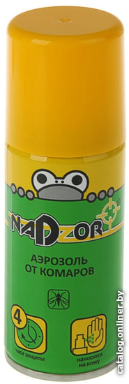 

Аэрозоль против насекомых Nadzor репеллентный от комаров 100 мл