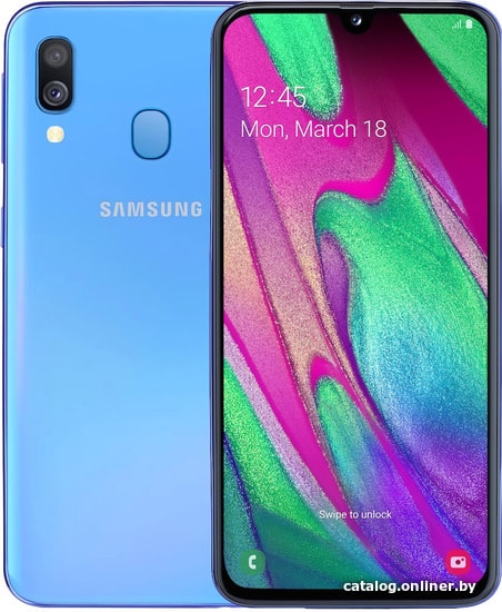 

Смартфон Samsung Galaxy A40 4GB/64GB (синий)