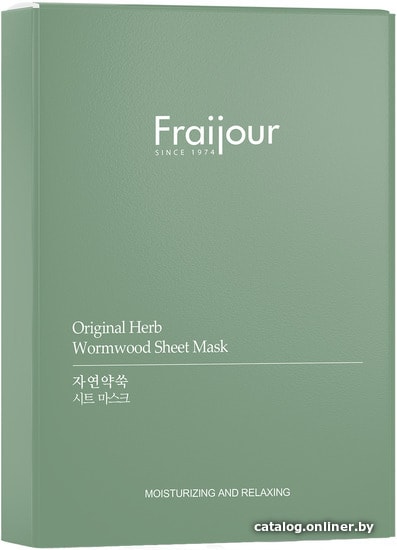 

Evas Набор масок Fraijour Original Herb Wormwood Sheet Mask 5 шт