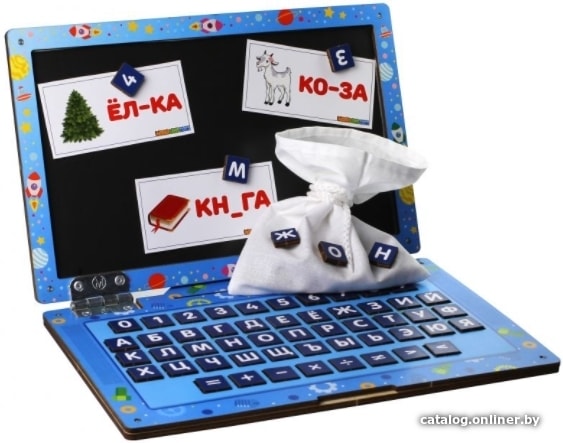 

Развивающая игра WoodLand Toys Ноутбук Космос 139102