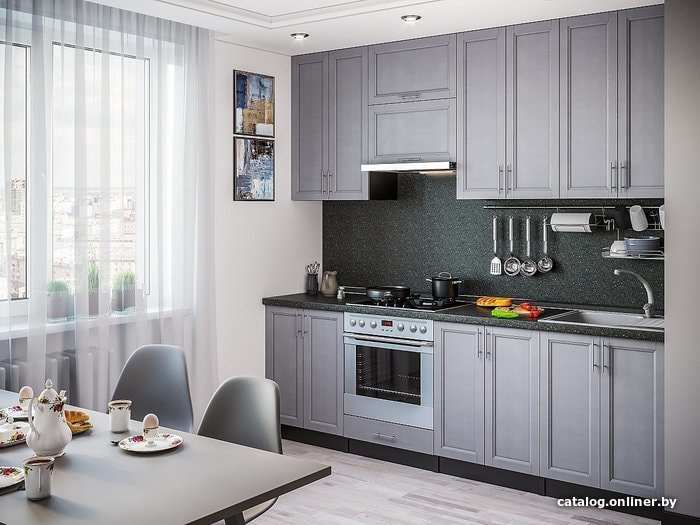 

Готовая кухня Vivat Mebel Сканди-03 (grey softwood)