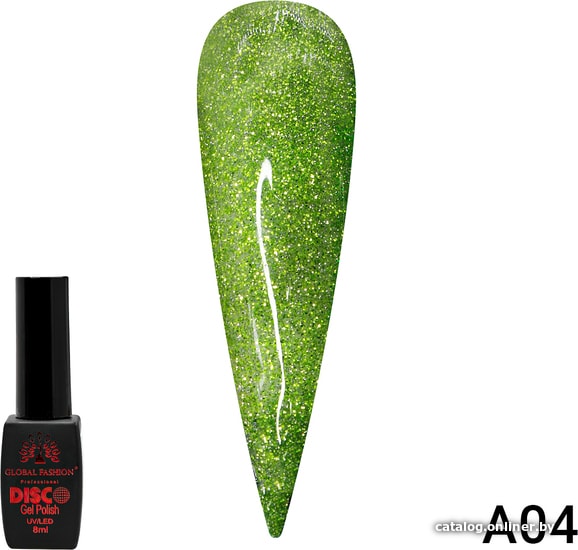 

Гель-лак Global Fashion Disco Gel Polish (тон A04) 8 мл