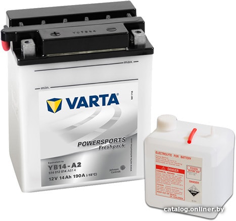 

Мотоциклетный аккумулятор Varta Powersports Freshpack YB14-A2 514 012 014 (14 А·ч)