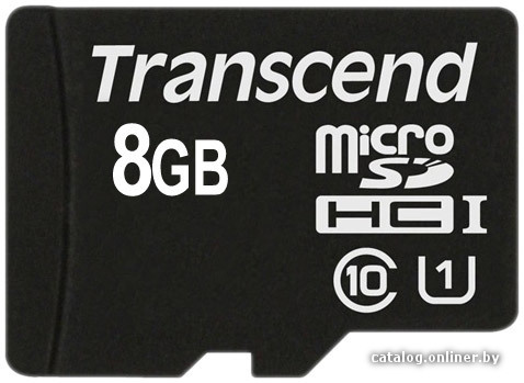 

Карта памяти Transcend microSDHC Class 10 UHS-I 8GB (TS8GUSDCU1)