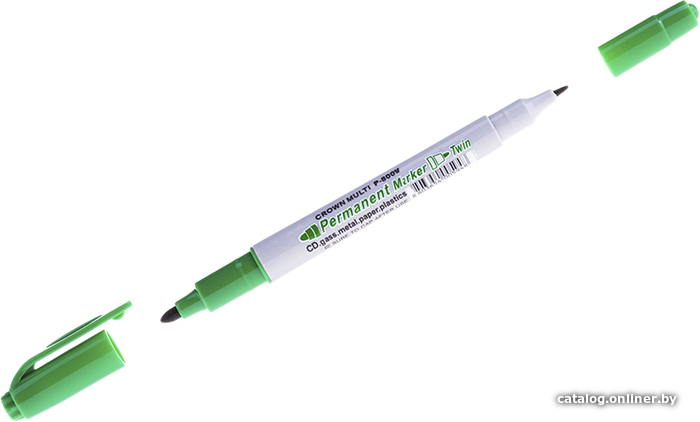 

Маркер перманентный Crown Multi Marker Twin P-800W (зеленый)