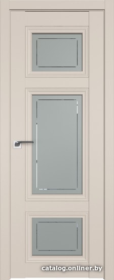 

Межкомнатная дверь ProfilDoors 2.105U 60x200 (санд, стекло гравировка 4)