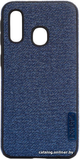 

Чехол для телефона EXPERTS Textile Tpu для Samsung Galaxy A40 (синий)