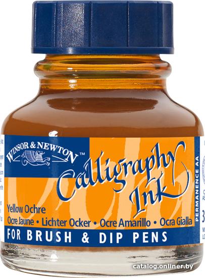 

Тушь художественная Winsor & Newton 1111744 (30 мл, желтая охра)