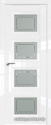 

Межкомнатная дверь ProfilDoors 2.107L 80x200 (белый люкс, стекло гравировка 4)
